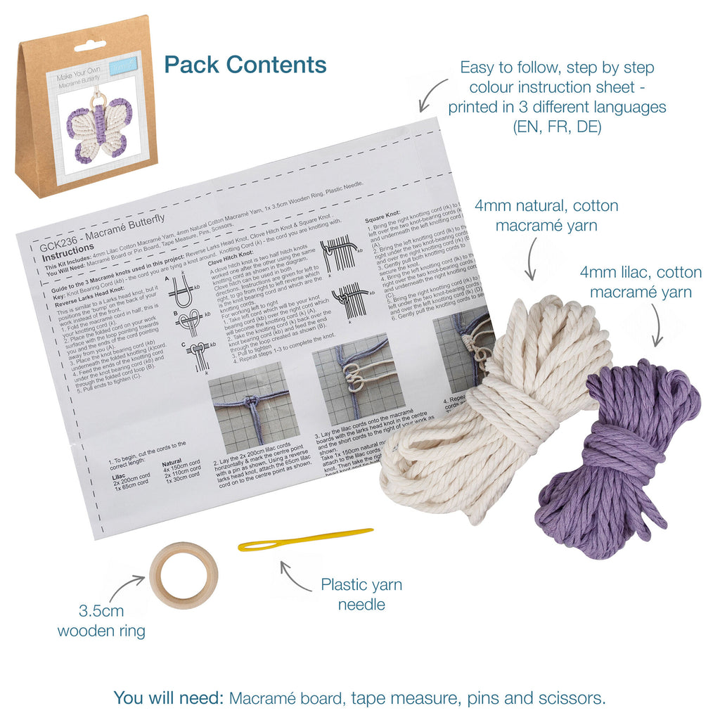 Macrame Kit Butterfly