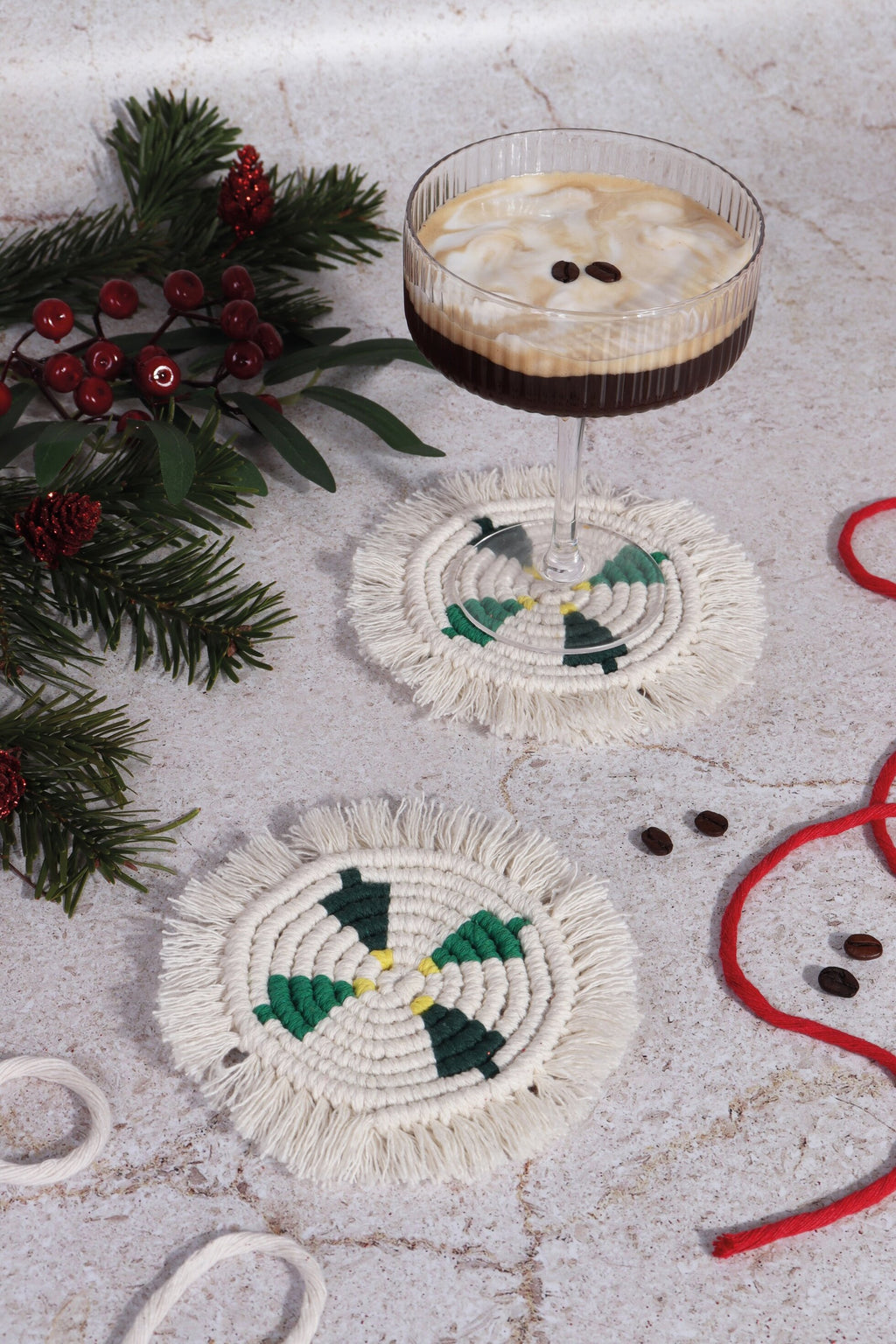 Macrame Kit Two Coasters