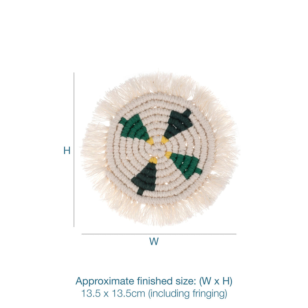 Macrame Kit Two Coasters
