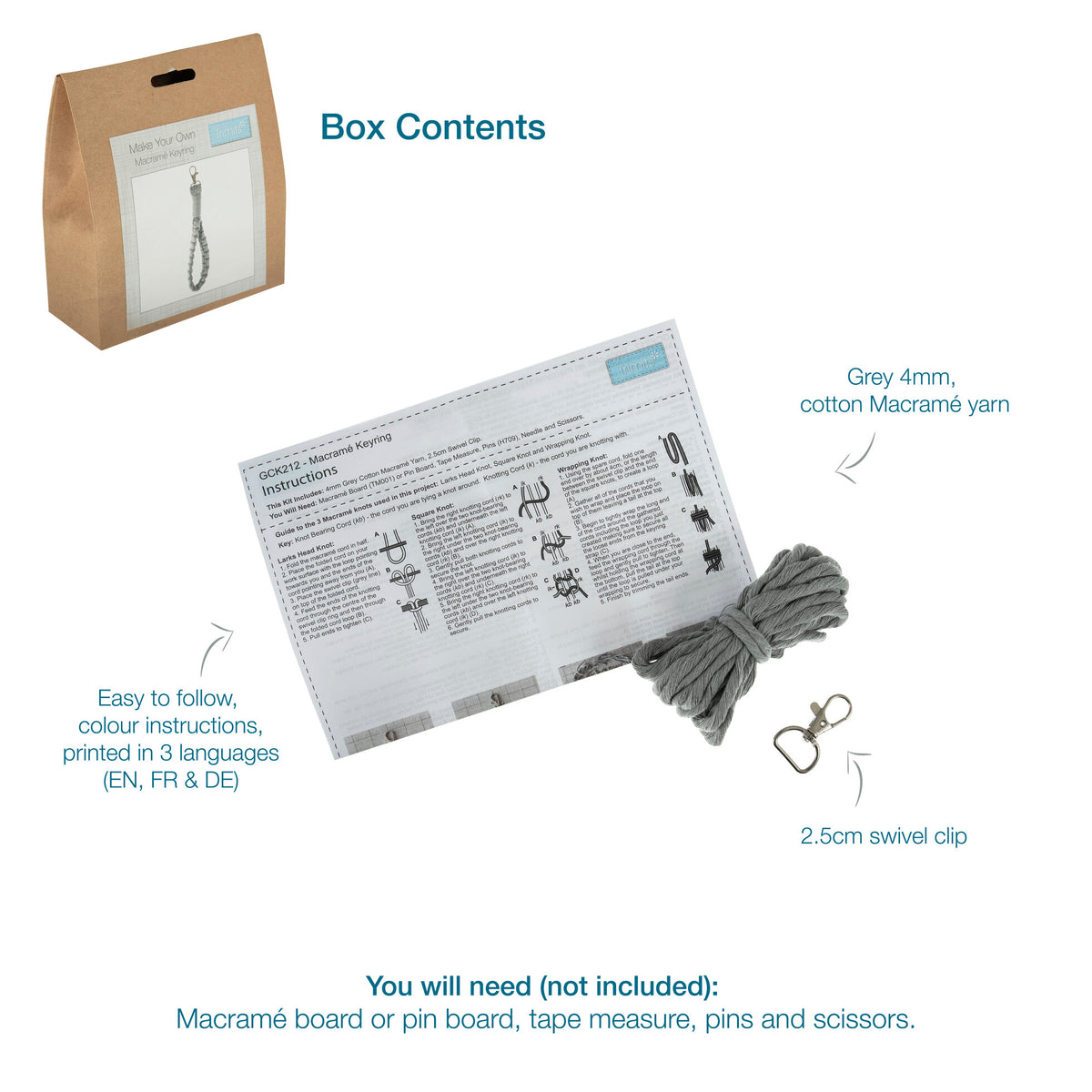 Macrame Kit Key Ring