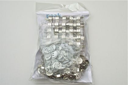 Magnetic Bag Fastener Nickel Plated Pack 100