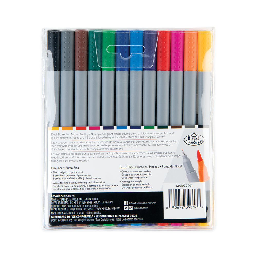 Double ended marker 12 pack