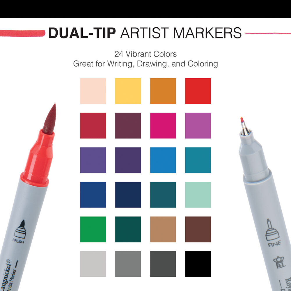 Double ended marker 24 pack