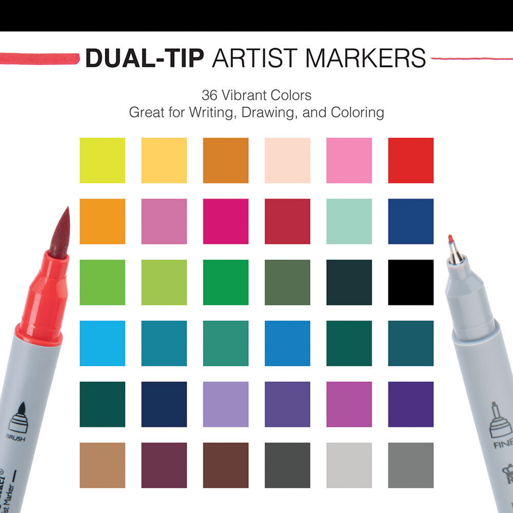 Double ended marker 36 pack