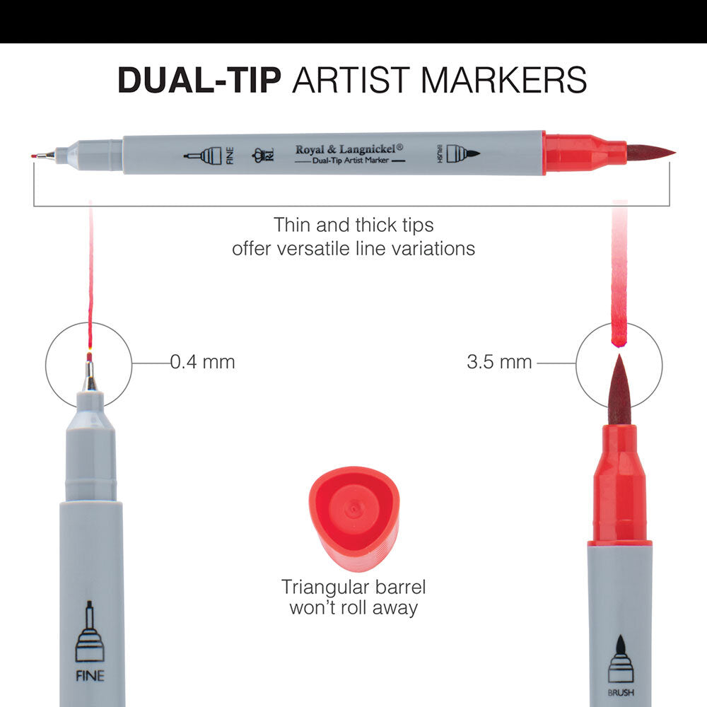Double ended marker 36 pack