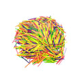 Wooden COLOURED Matchsticks Pack of 2000