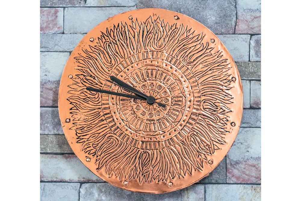 Metal Embossing Kit - Copper Clock