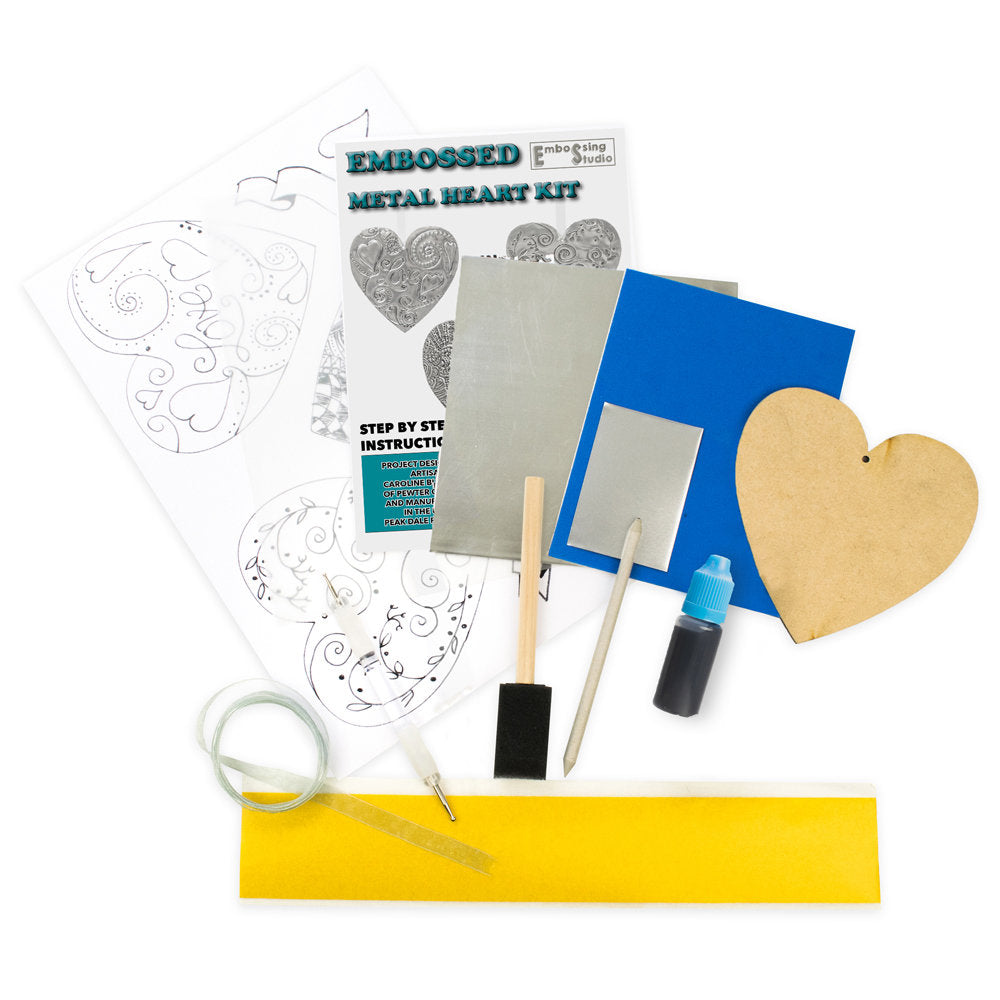 Metal Embossing Kit - Embossed Heart