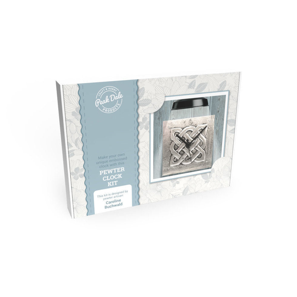Metal Embossing Kit - Pewter Clock