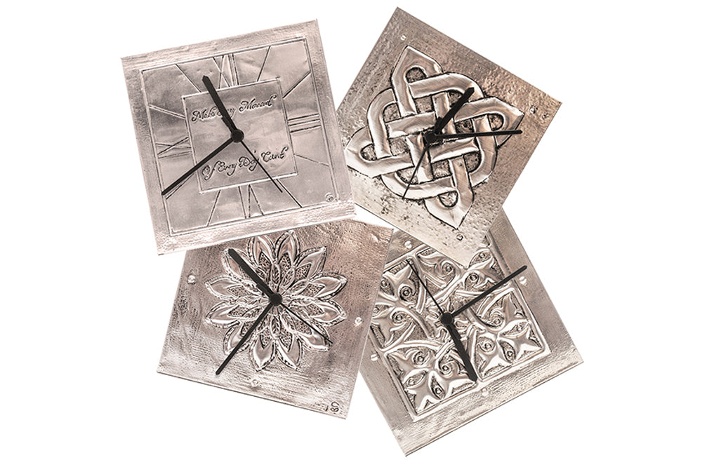 Metal Embossing Kit - Pewter Clock