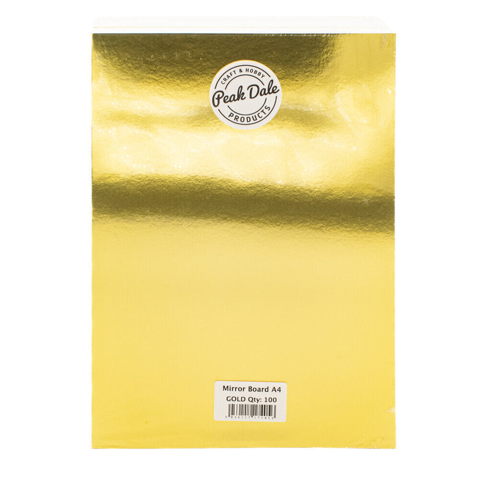 Mirror Board A4 Gold BULK pack of 100
