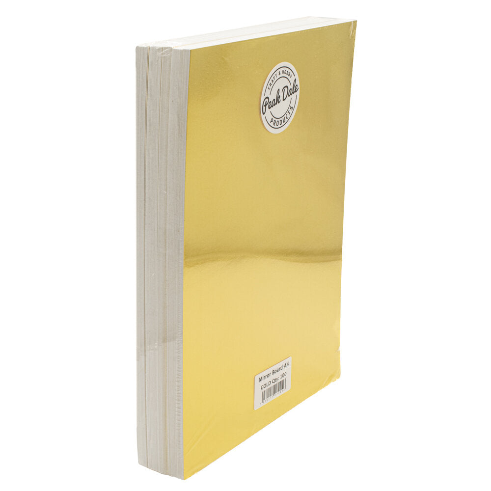 Mirror Board A4 Gold BULK pack of 100