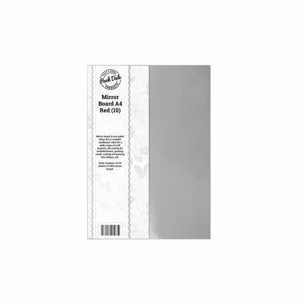 Mirror Board A4 Silver Pack of 10