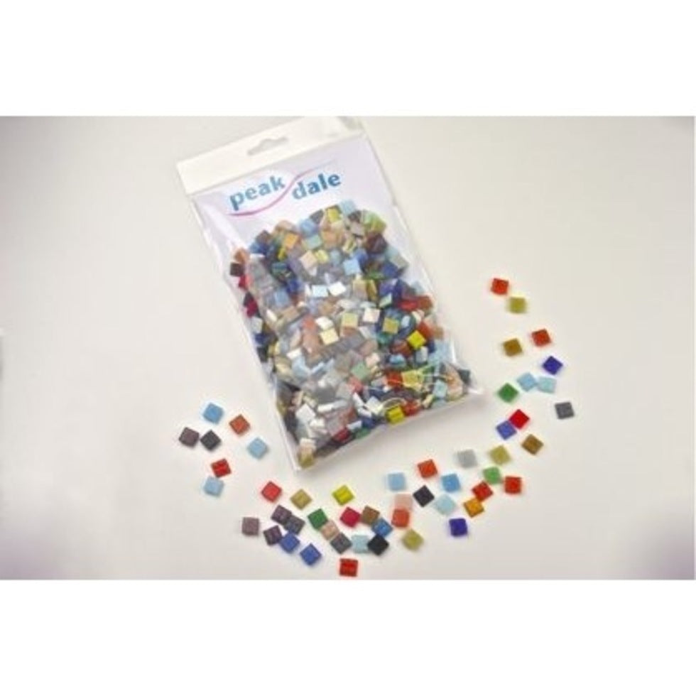 Mosaic Tiles 10x10mm 350gm Asstd Colours
