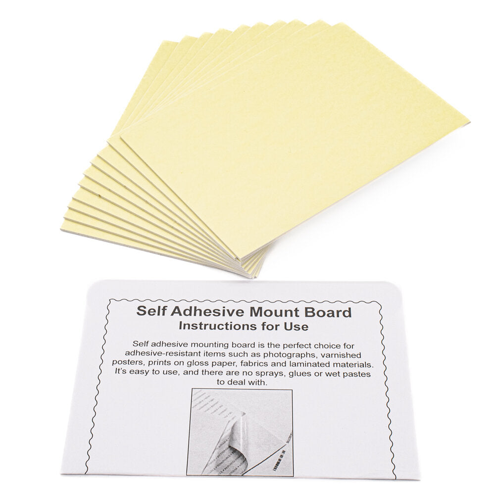 Mount Board Self Adhesive 4x6inch Pack 10