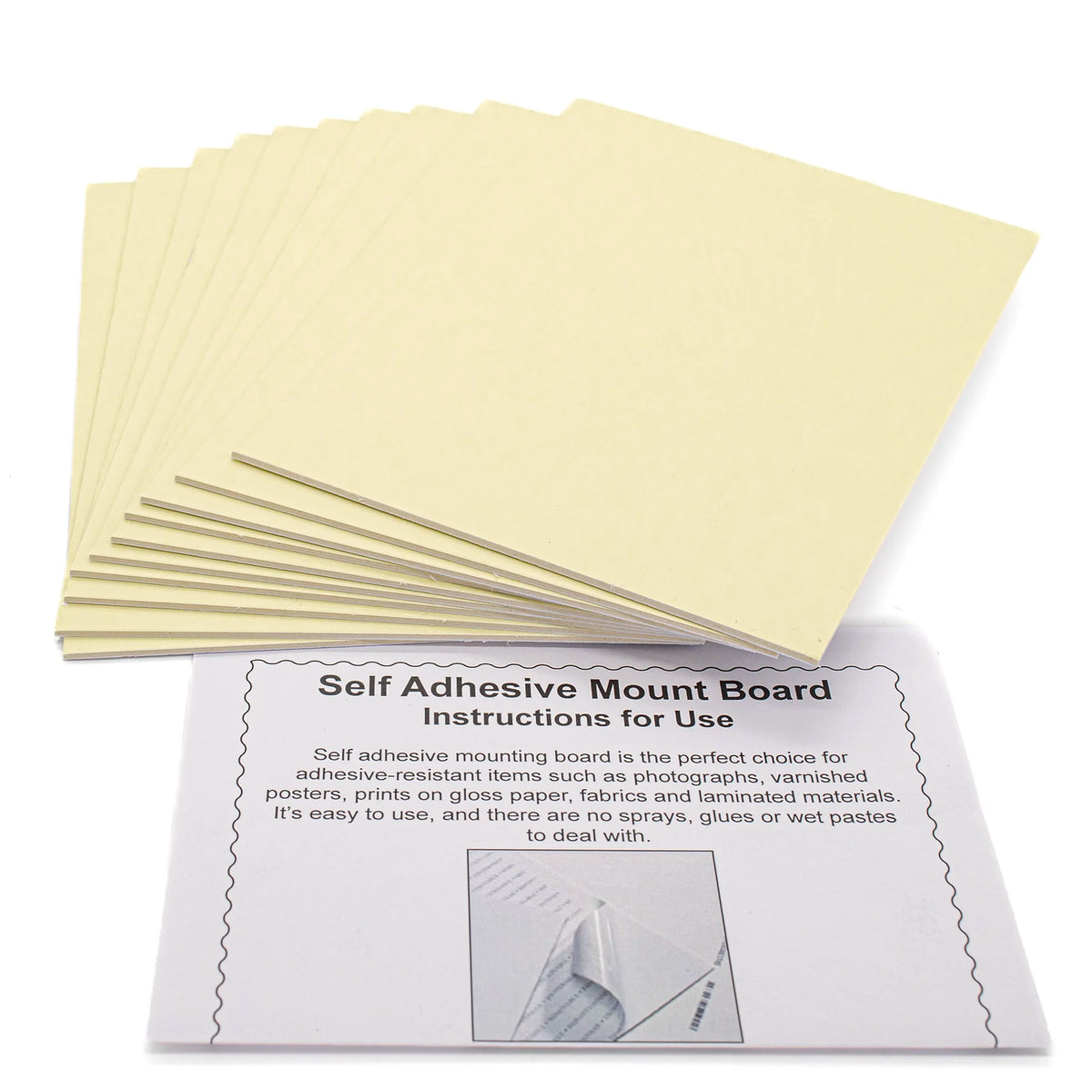 Mount Board Self Adhesive 5x7inch Pack 10