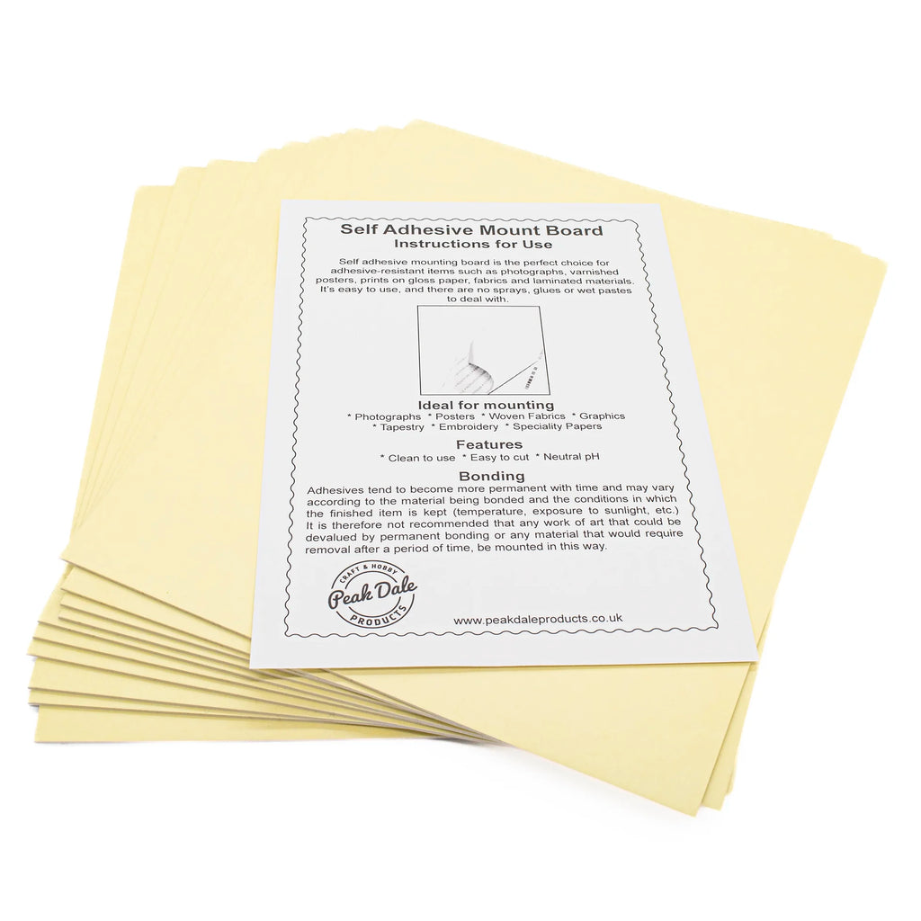 Mount Board Self Adhesive 8x10inch Pack 10