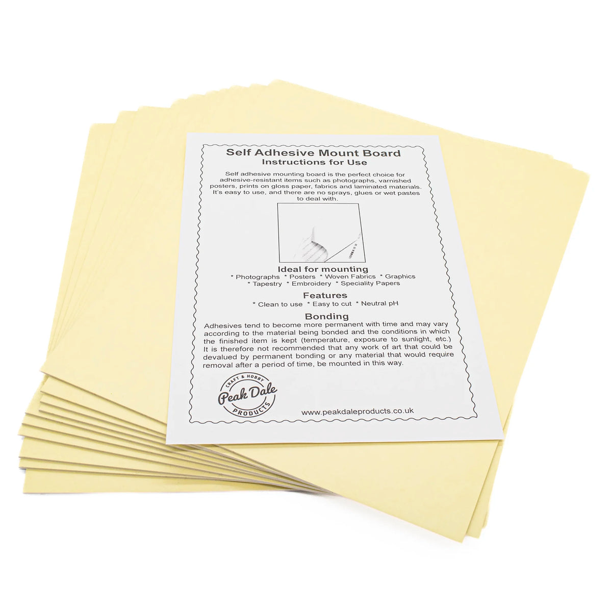 Mount Board Self Adhesive 8x10inch Pack 10