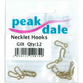 Necklet Hooks Gilt Plated Pack of 12