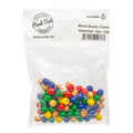 Beads Wood 10mm Round Assorted Pack of 100