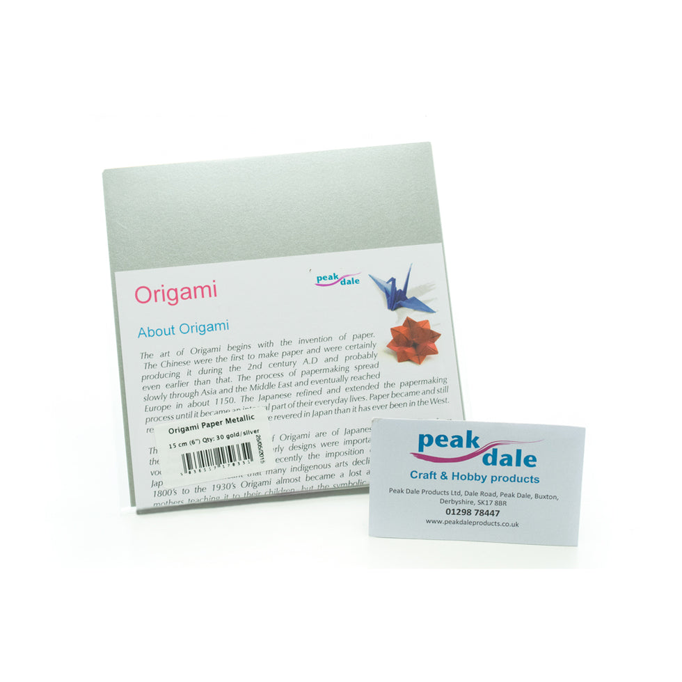 Origami Metallic 15cm Pack 30