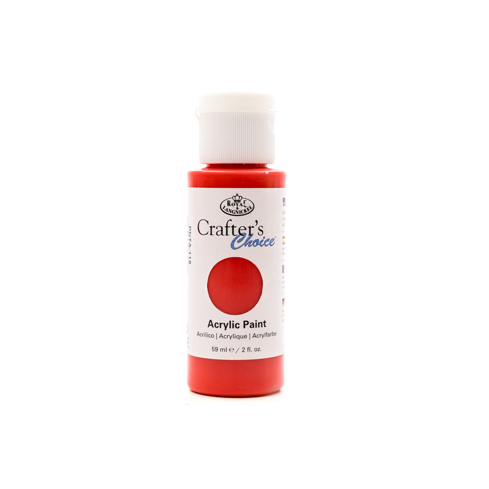 Crafters Choice Acrylic Paint Bright Red 59ml