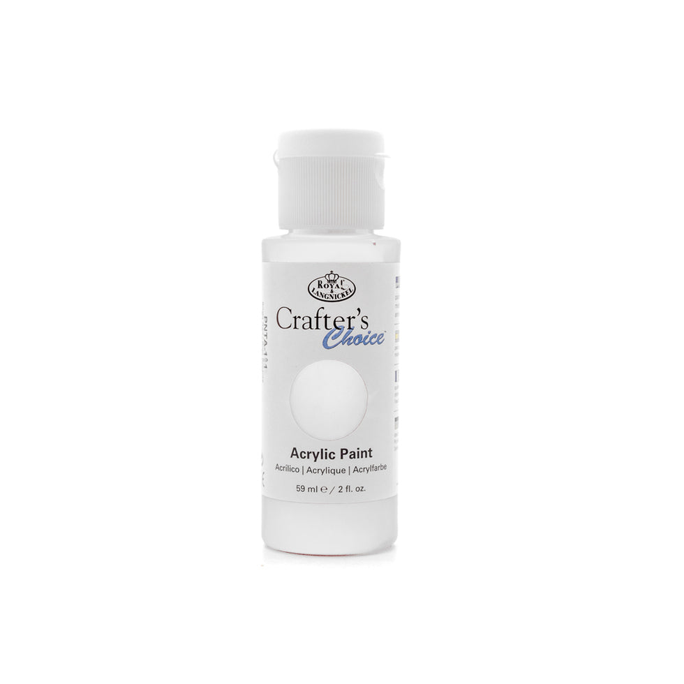 Crafters Choice Acrylic Paint White 59ml