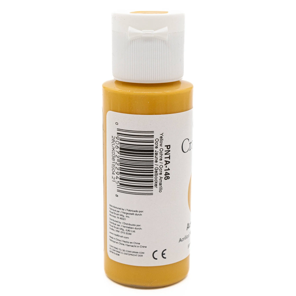 Crafters Choice Acrylic Paint Yellow Ochre 59ml