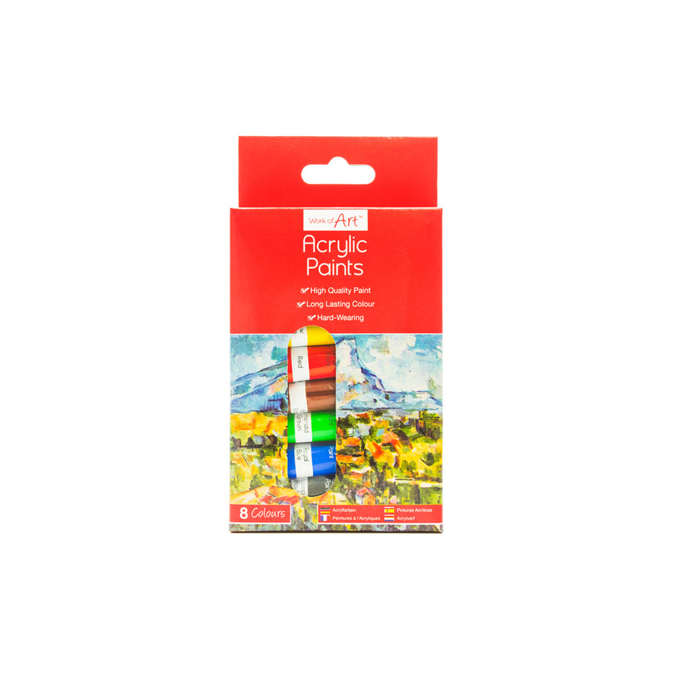 Paint Set Acrylic 6ml Tubes x 8
