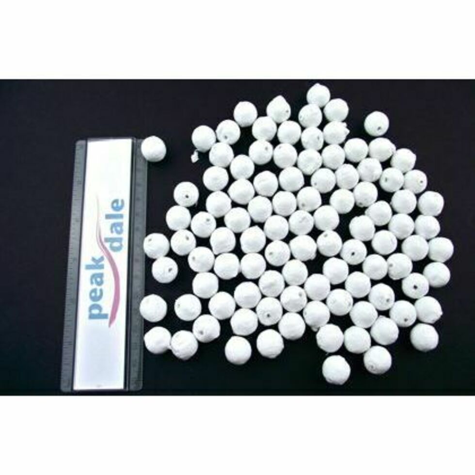 Paper Balls White 15 mm Pack of 100