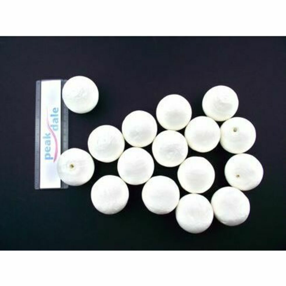 Paper Balls White 50 mm Pack of 50