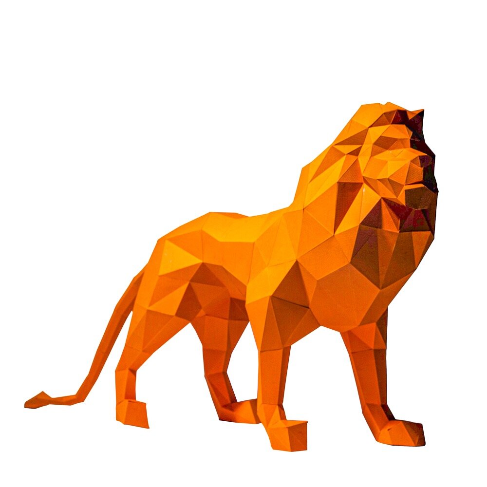 Papercraft World Standing Lion