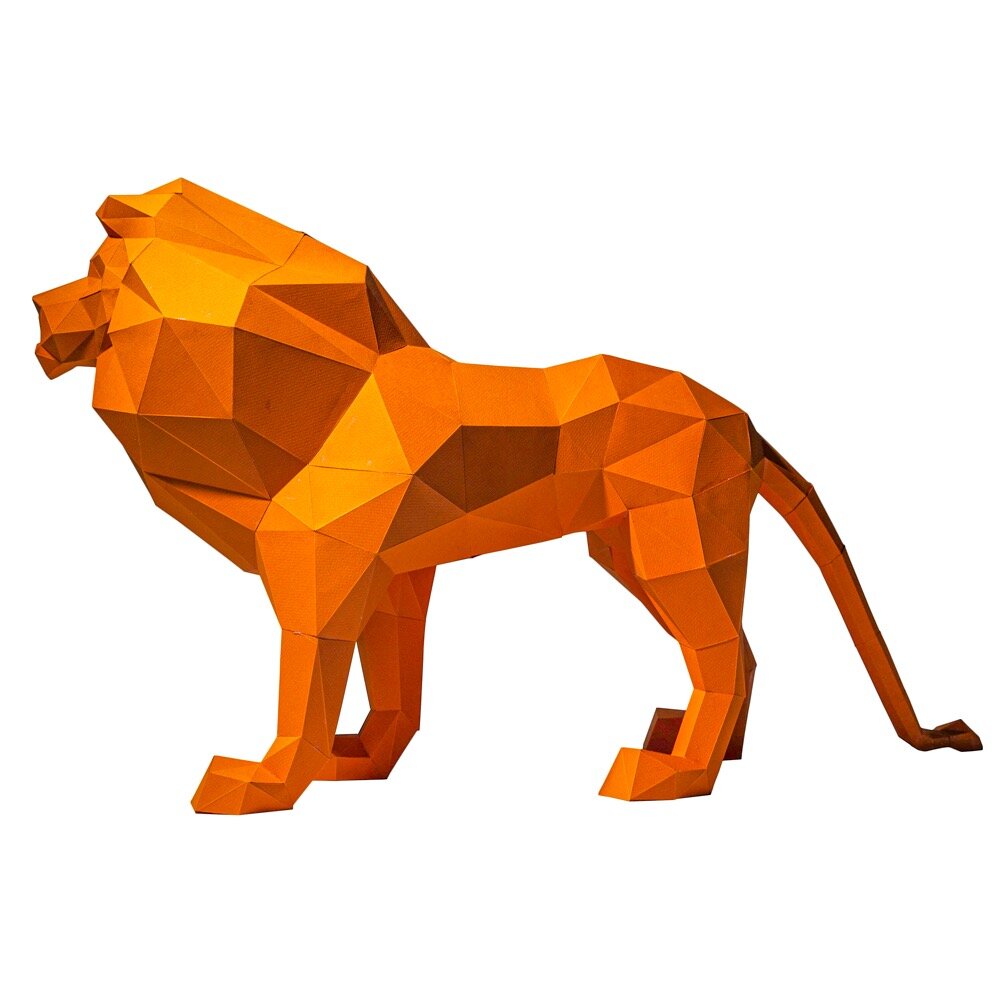 Papercraft World Standing Lion