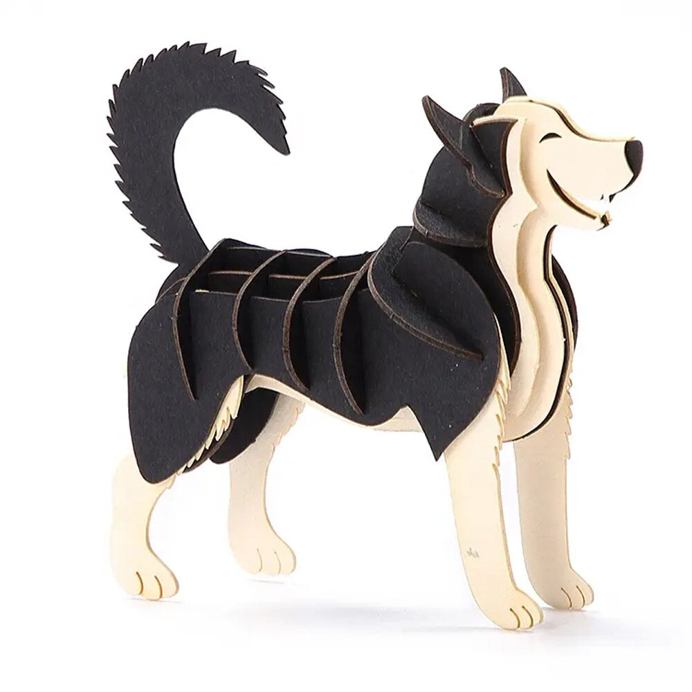 Card Model HUSKY DOG