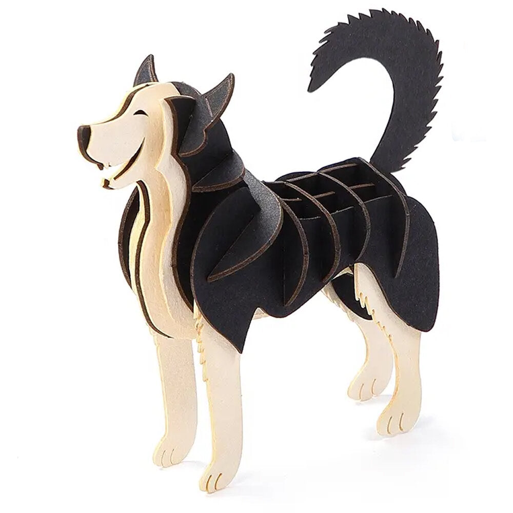 Card Model HUSKY DOG