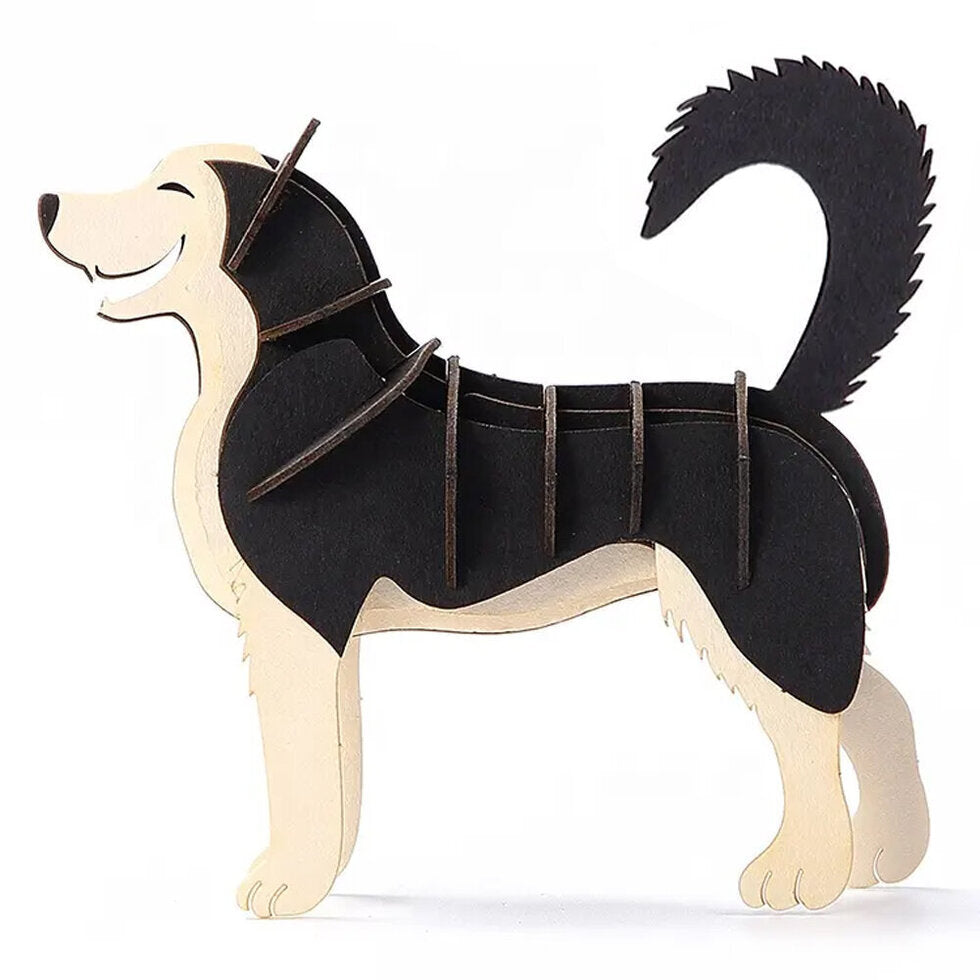 Card Model HUSKY DOG