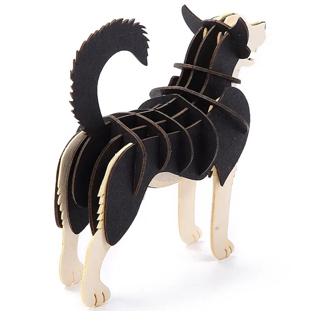 Card Model HUSKY DOG