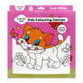 Kids Colouring Canvas CUTE KITTEN