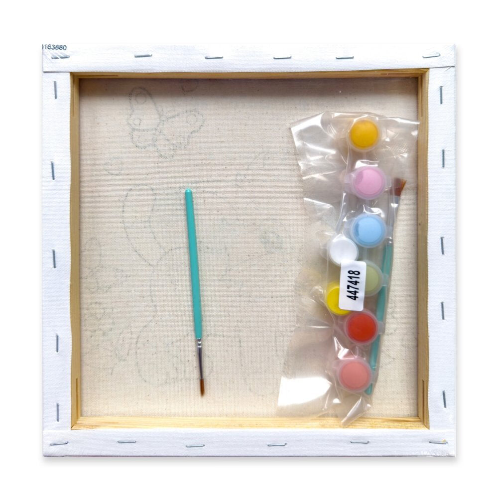 Kids Colouring Canvas CUTE KITTEN