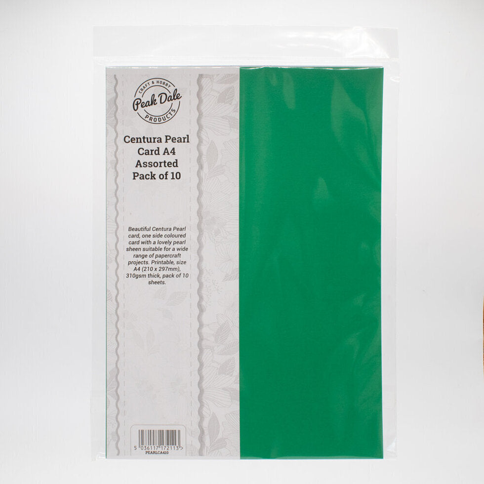 Cardstock A4 Pearl Assorted Pack of 10 (310gsm)
