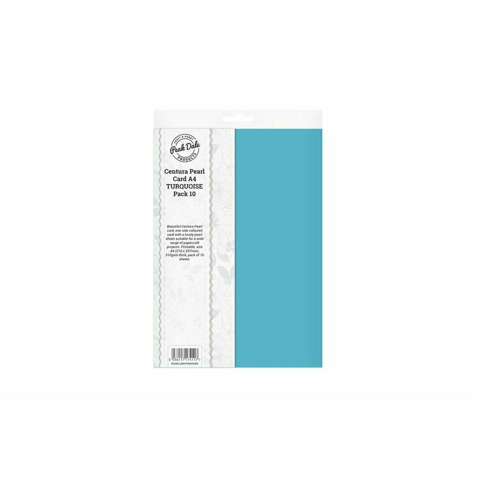 Cardstock A4 Pearl Turquoise Pack of 10 (310gsm)
