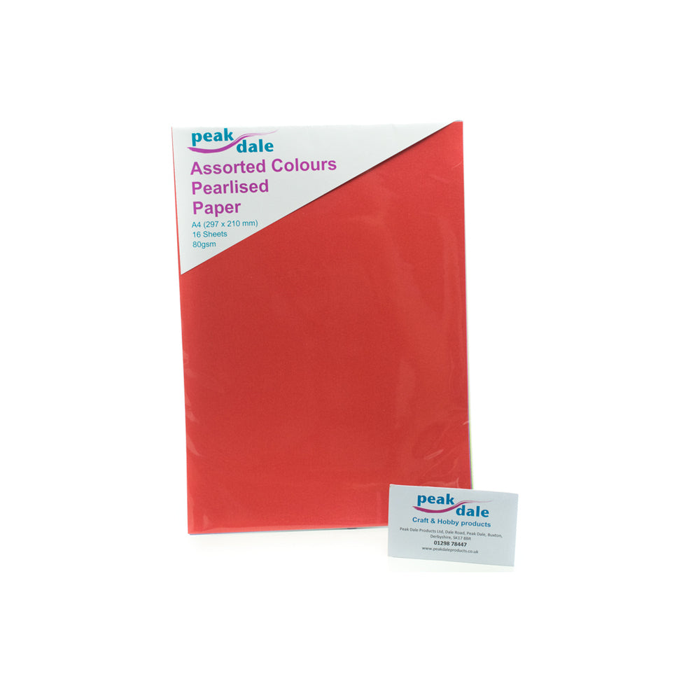 Centura Pearl Paper A4 Assorted Pack of 16