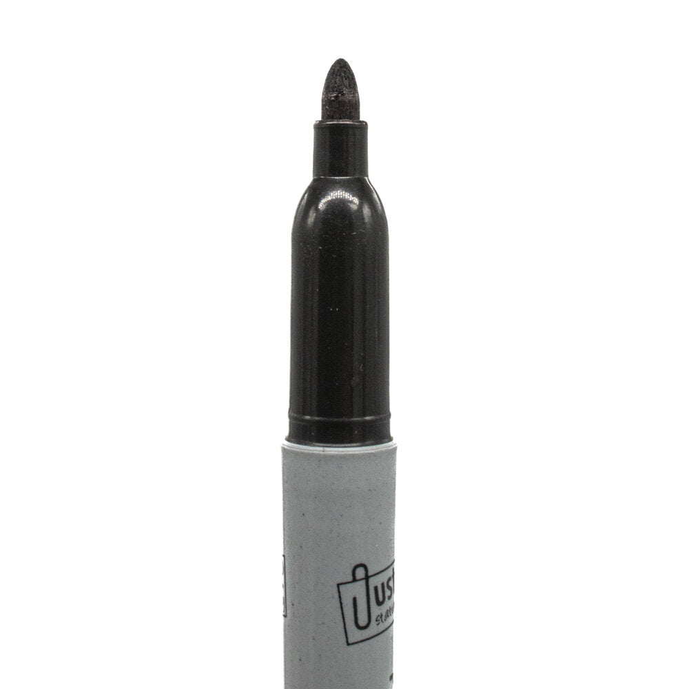 Permanent Markers BLACK Pack of 8