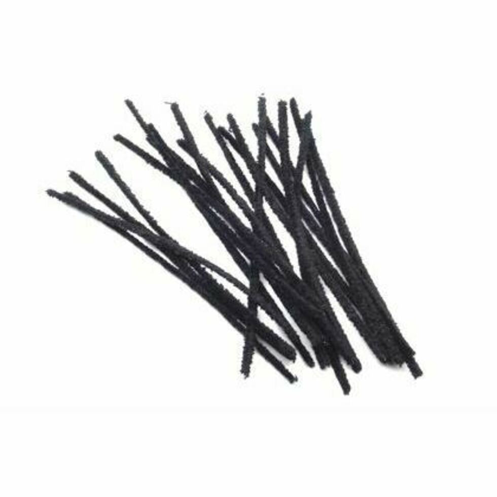 Pipecleaners 15cm Black Pack of 20
