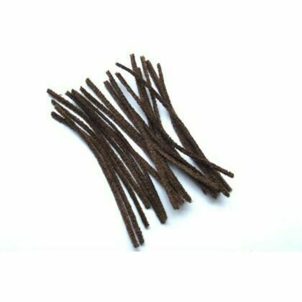 Pipecleaners 15cm Brown Pack of 20