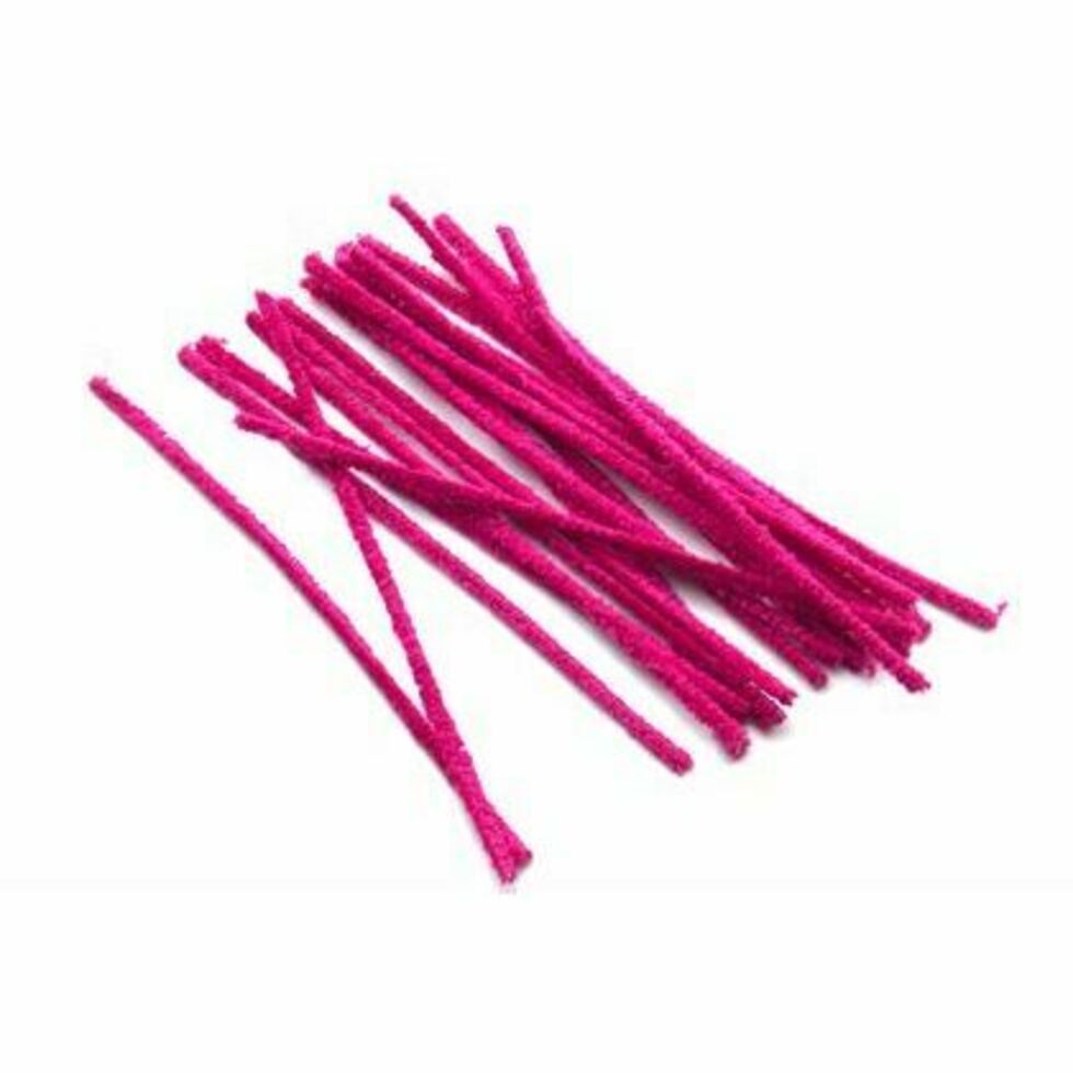 Pipecleaners 15cm Cerise Pack of 20