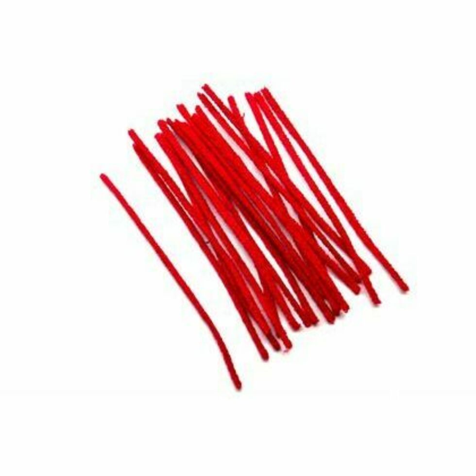Pipecleaners 15cm Red Pack of 20