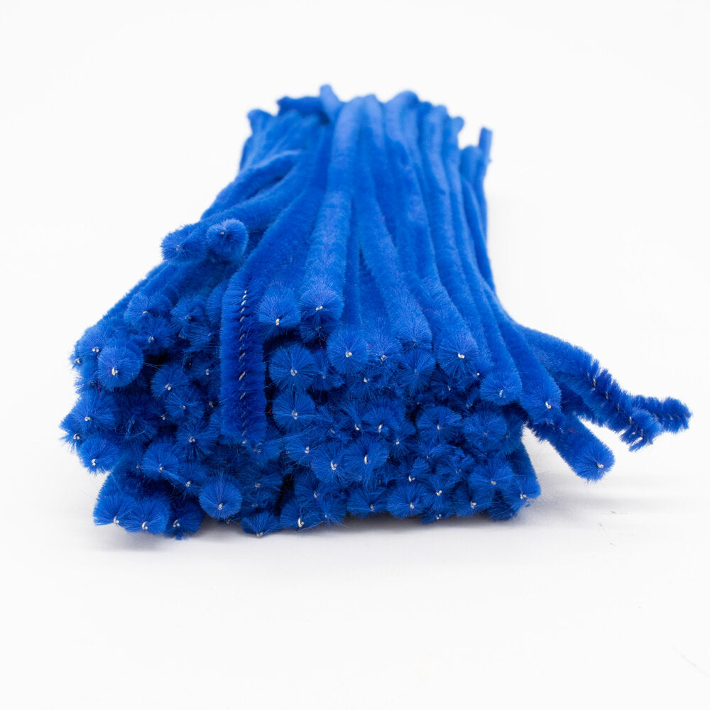 Acrylic Pipecleaners 30cm Blue pack 100