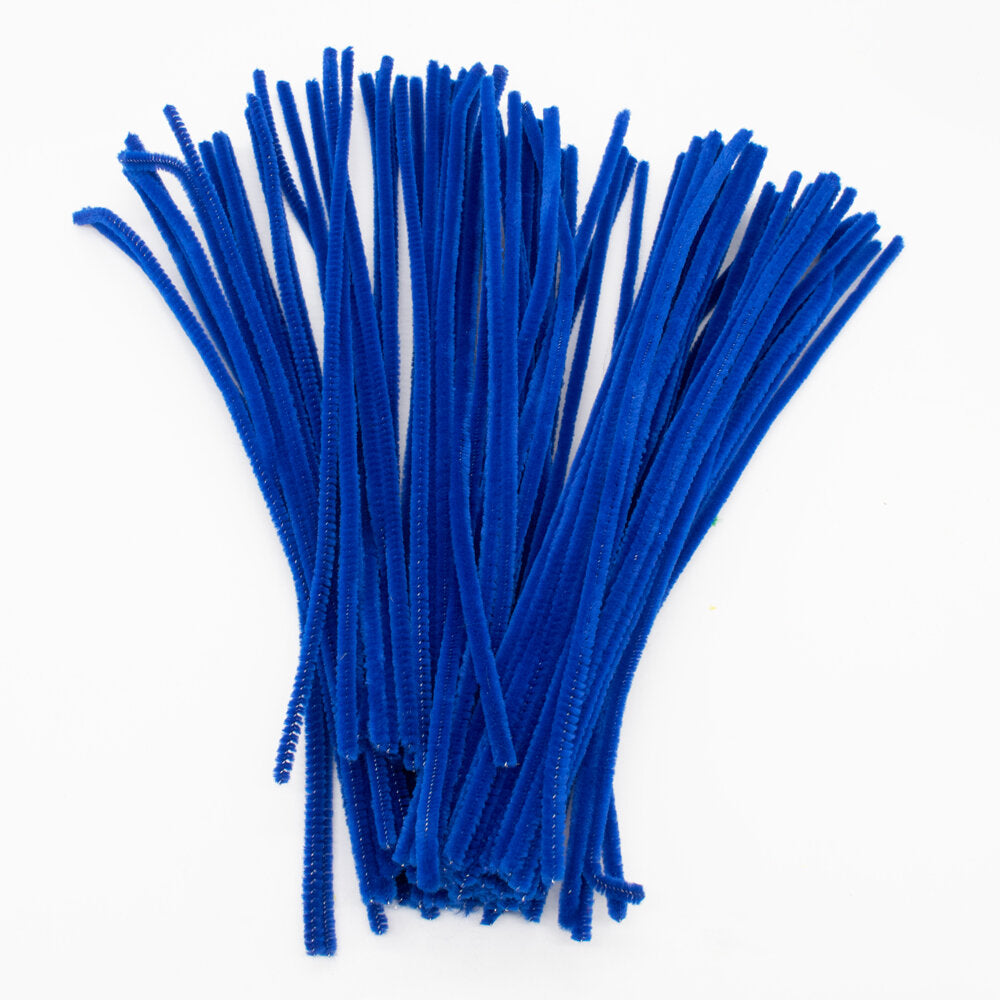 Acrylic Pipecleaners 30cm Blue pack 100