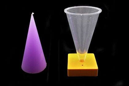 PM3 Candle Mould Cone 65x125mm High